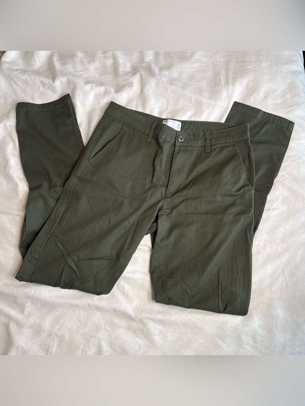 ASOS Slim Fit Olive Green Chinos 32x34